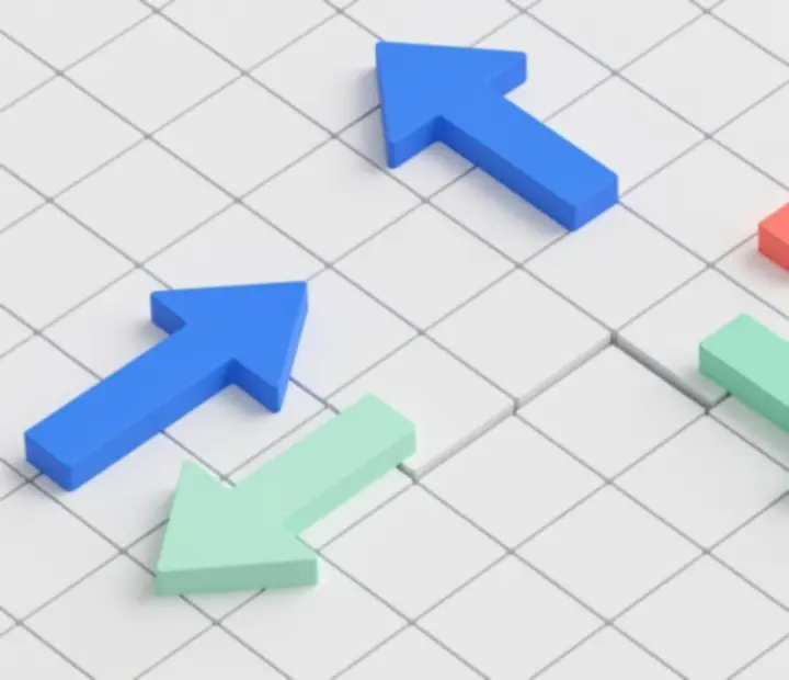 Diagram showing arrow tiles pointing up, down, left and right