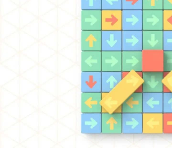 Arrow puzzle board with several arrows blocking each other in Arrow Tap: Escape Puzzle