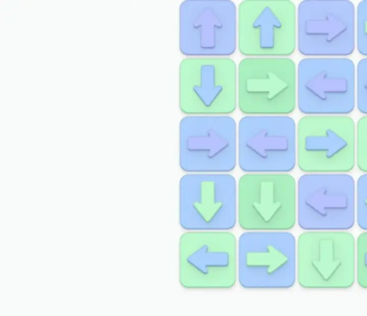 Stylized puzzle board representing Arrow Tap: Escape Puzzle level progression